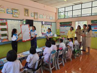 14. กิจกรรมค่ายภาษาไทยบูรณาการเพื่อพัฒนาทักษะการอ่าน การเขียน และการคิดวิเคราะห์ และอบรมเชิงปฏิบัติการภาษาไทยบูรณาการเพื่อพัฒนาทักษะการอ่าน การเขียน และการคิดวิเคราะห์ของนักเรียน วันที่ 8 มีนาคม 2564 ณ โรงเรียนบ้านทุ่งสวน จังหวัดกำแพงเพชร